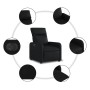 Sillón reclinable eléctrico de cuero sintético negro de , Sillones - Ref: Foro24-3206735, Precio: 231,38 €, Descuento: %