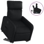 Sillón reclinable elevable cuero artificial negro de , Sillones - Ref: Foro24-3206749, Precio: 254,54 €, Descuento: %