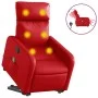Sillón de majaje elevable eléctrico cuero artificial rojo de , Sillones - Ref: Foro24-3206775, Precio: 370,74 €, Descuento: %