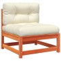 Sofá de jardín sin reposabrazos con cojines y reposapiés de , Sofás modulares de exterior - Ref: Foro24-838138, Precio: 121,6...