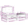 Sofá de jardín sin reposabrazos con cojines y reposapiés de , Sofás modulares de exterior - Ref: Foro24-838138, Precio: 121,6...