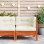 Garden corner sofa and wax brown pine wood cushions by , Modular outdoor sofas - Ref: Foro24-838150, Price: 107,71 €, Discoun...