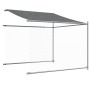 Jaula de perros techo y puerta acero galvanizado gris 4x2x2 m de , Casetas y cercados para perros - Ref: Foro24-3209568, Prec...
