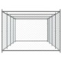 Jaula de perros con puerta acero galvanizado gris 8x2x1,5 m de , Casetas y cercados para perros - Ref: Foro24-3209580, Precio...