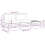 2-seater garden sofa with cushions and footrest by , Modular outdoor sofas - Ref: Foro24-838184, Price: 157,64 €, Discount: %