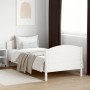 Estructura de cama con cabecero madera pino blanco 90x190 cm de , Camas y somieres - Ref: Foro24-842571, Precio: 108,39 €, De...