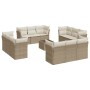 Set sofás de jardín con cojines 13 pzas ratán sintético beige de , Conjuntos de jardín - Ref: Foro24-3249177, Precio: 986,38 ...