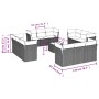 Set sofás de jardín con cojines 13 pzas ratán sintético beige de , Conjuntos de jardín - Ref: Foro24-3249177, Precio: 986,38 ...