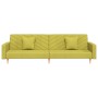 Sofá cama de 2 plazas con dos almohadas tela verde de , Sofás - Ref: Foro24-375905, Precio: 278,84 €, Descuento: %