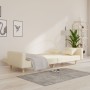 Sofá cama de 2 plazas con dos almohadas tela color crema de , Sofás - Ref: Foro24-375744, Precio: 269,85 €, Descuento: %