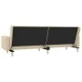 2-seater sofa bed with two pillows in cream fabric by , Sofas - Ref: Foro24-375744, Price: 265,22 €, Discount: %