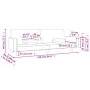 Sofá cama de 2 plazas con dos almohadas tela color vino de , Sofás - Ref: Foro24-375746, Precio: 265,01 €, Descuento: %