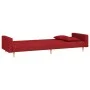Sofá cama de 2 plazas con dos almohadas tela color vino de , Sofás - Ref: Foro24-375907, Precio: 270,71 €, Descuento: %