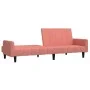 Sofá cama de 2 plazas terciopelo rosa de , Sofás - Ref: Foro24-375778, Precio: 257,58 €, Descuento: %