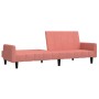 Sofá cama de 2 plazas terciopelo rosa de , Sofás - Ref: Foro24-375778, Precio: 262,19 €, Descuento: %