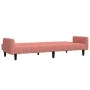 Sofá cama de 2 plazas terciopelo rosa de , Sofás - Ref: Foro24-375778, Precio: 257,58 €, Descuento: %