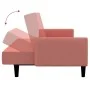 Sofá cama de 2 plazas terciopelo rosa de , Sofás - Ref: Foro24-375778, Precio: 257,58 €, Descuento: %