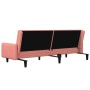 Sofá cama de 2 plazas terciopelo rosa de , Sofás - Ref: Foro24-375778, Precio: 262,19 €, Descuento: %