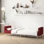 Sofá cama de 2 plazas tela rojo tinto de , Sofás - Ref: Foro24-375790, Precio: 272,47 €, Descuento: %