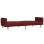 Sofá cama de 2 plazas tela rojo tinto de , Sofás - Ref: Foro24-375790, Precio: 267,76 €, Descuento: %