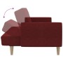 Sofá cama de 2 plazas tela rojo tinto de , Sofás - Ref: Foro24-375790, Precio: 272,47 €, Descuento: %