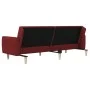 Sofá cama de 2 plazas tela rojo tinto de , Sofás - Ref: Foro24-375790, Precio: 267,76 €, Descuento: %