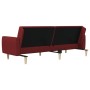 Sofá cama de 2 plazas tela rojo tinto de , Sofás - Ref: Foro24-375790, Precio: 272,47 €, Descuento: %