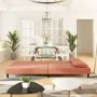 Sofá cama de 2 plazas con dos almohadas terciopelo rosa de , Sofás - Ref: Foro24-375913, Precio: 242,93 €, Descuento: %