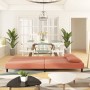 Sofá cama de 2 plazas con dos almohadas terciopelo rosa de , Sofás - Ref: Foro24-375913, Precio: 247,18 €, Descuento: %