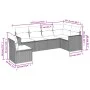 Garden sofa set with cushions 6 pieces beige synthetic rattan by , Modular outdoor sofas - Ref: Foro24-3251365, Price: 434,03...