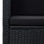 2-seater garden sofa with black synthetic rattan cushions by , Outdoor sofas - Ref: Foro24-45784, Price: 192,05 €, Discount: %