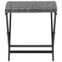 Taburete plegable ratán sintético gris de , Otomanas de exterior - Ref: Foro24-45773, Precio: 48,02 €, Descuento: %