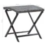 Taburete plegable ratán sintético gris de , Otomanas de exterior - Ref: Foro24-45773, Precio: 48,02 €, Descuento: %