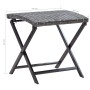 Taburete plegable ratán sintético gris de , Otomanas de exterior - Ref: Foro24-45773, Precio: 48,98 €, Descuento: %