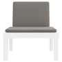 Juego de muebles de jardín 3 piezas con cojines PP blanco de , Conjuntos de jardín - Ref: Foro24-3203732, Precio: 169,04 €, D...
