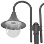 Garden street lamp with 2 bronze-colored aluminum lights E27 220 cm by , Outdoor lighting - Ref: Foro24-44209, Price: 130,76 ...