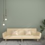 Sofá cama de 2 plazas tela color crema de , Sofás - Ref: Foro24-375855, Precio: 273,54 €, Descuento: %