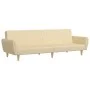 Sofá cama de 2 plazas tela color crema de , Sofás - Ref: Foro24-375855, Precio: 268,81 €, Descuento: %
