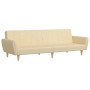 Sofá cama de 2 plazas tela color crema de , Sofás - Ref: Foro24-375855, Precio: 273,54 €, Descuento: %