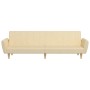 Sofá cama de 2 plazas tela color crema de , Sofás - Ref: Foro24-375855, Precio: 273,54 €, Descuento: %