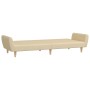 Sofá cama de 2 plazas tela color crema de , Sofás - Ref: Foro24-375855, Precio: 273,54 €, Descuento: %