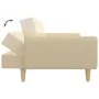 Sofá cama de 2 plazas tela color crema de , Sofás - Ref: Foro24-375855, Precio: 268,81 €, Descuento: %