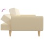 Sofá cama de 2 plazas tela color crema de , Sofás - Ref: Foro24-375855, Precio: 273,54 €, Descuento: %