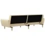 Sofá cama de 2 plazas tela color crema de , Sofás - Ref: Foro24-375855, Precio: 268,81 €, Descuento: %