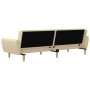Sofá cama de 2 plazas tela color crema de , Sofás - Ref: Foro24-375855, Precio: 273,54 €, Descuento: %