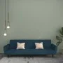 Sofá cama de 2 plazas terciopelo azul de , Sofás - Ref: Foro24-375857, Precio: 262,91 €, Descuento: %