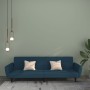 Sofá cama de 2 plazas terciopelo azul de , Sofás - Ref: Foro24-375857, Precio: 269,53 €, Descuento: %