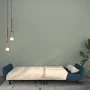 Sofá cama de 2 plazas terciopelo azul de , Sofás - Ref: Foro24-375857, Precio: 262,91 €, Descuento: %