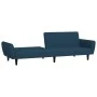 Sofá cama de 2 plazas terciopelo azul de , Sofás - Ref: Foro24-375857, Precio: 262,91 €, Descuento: %