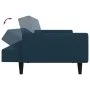 Sofá cama de 2 plazas terciopelo azul de , Sofás - Ref: Foro24-375857, Precio: 262,91 €, Descuento: %